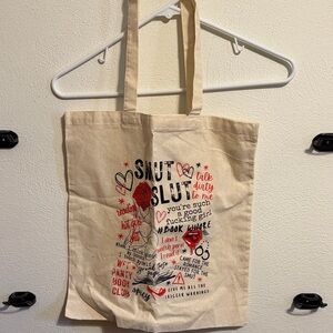 Canvas Tote Bag with Graphic Print